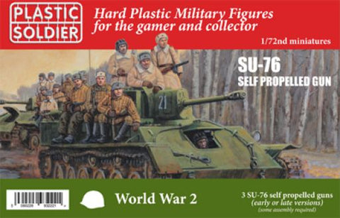 RUSSIAN SU76 SELF PROP GUN - 1:72 - Plastic Soldier - WW2V20030