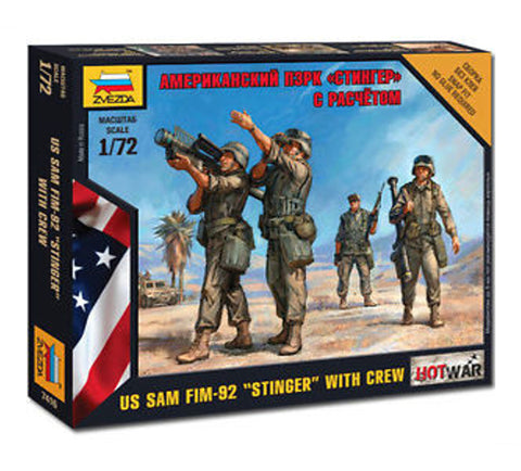 U.S. Sam Fim-92 "stinger" with crew - 1:72 - Zvezda - 7416
