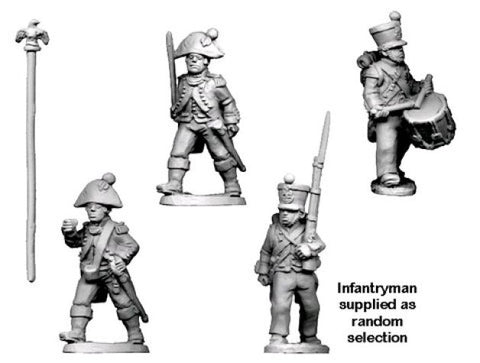 Napoleonics RFH025 - Napoleonic French - Command in Bicorne