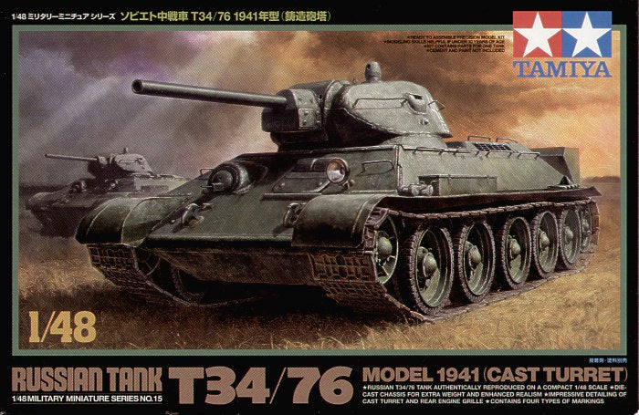Tamiya TA32515 - Soviet T-34/76 1941 with Cast Turret - 1:48