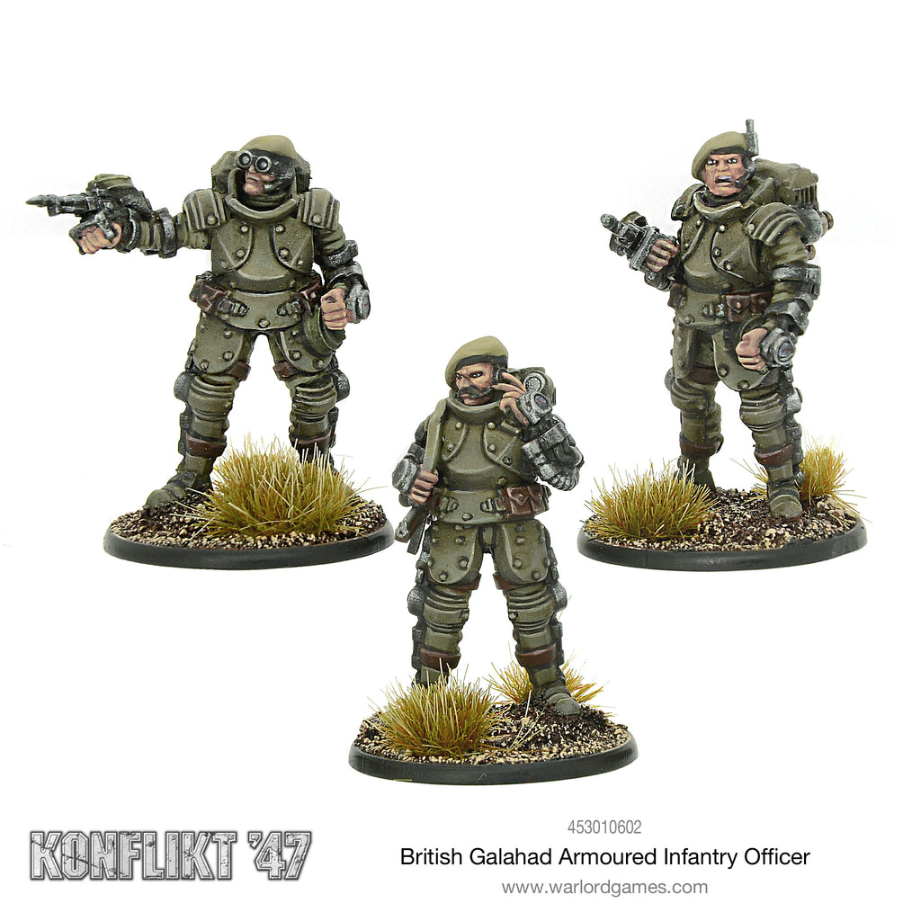 Warlord Games 453010602 - British Galahad Armoured Infantry Officers