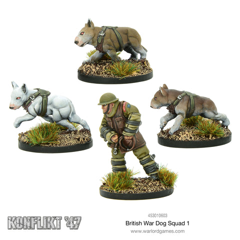 Warlord Games 453010603 - British War Dog Squad 1