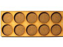 Movement Trays in MDF (14,8cm x 6cm) 10 SLOT (circular 25mm diam.)