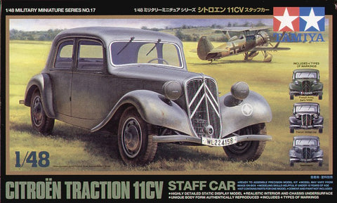 Tamiya TA32517 - Citroen Traction 11CV Staff Car - 1:48