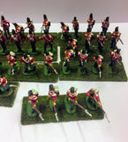 Hat - 8036 - British light infantry x 44 - 1:72  (HIGH PAINTED)