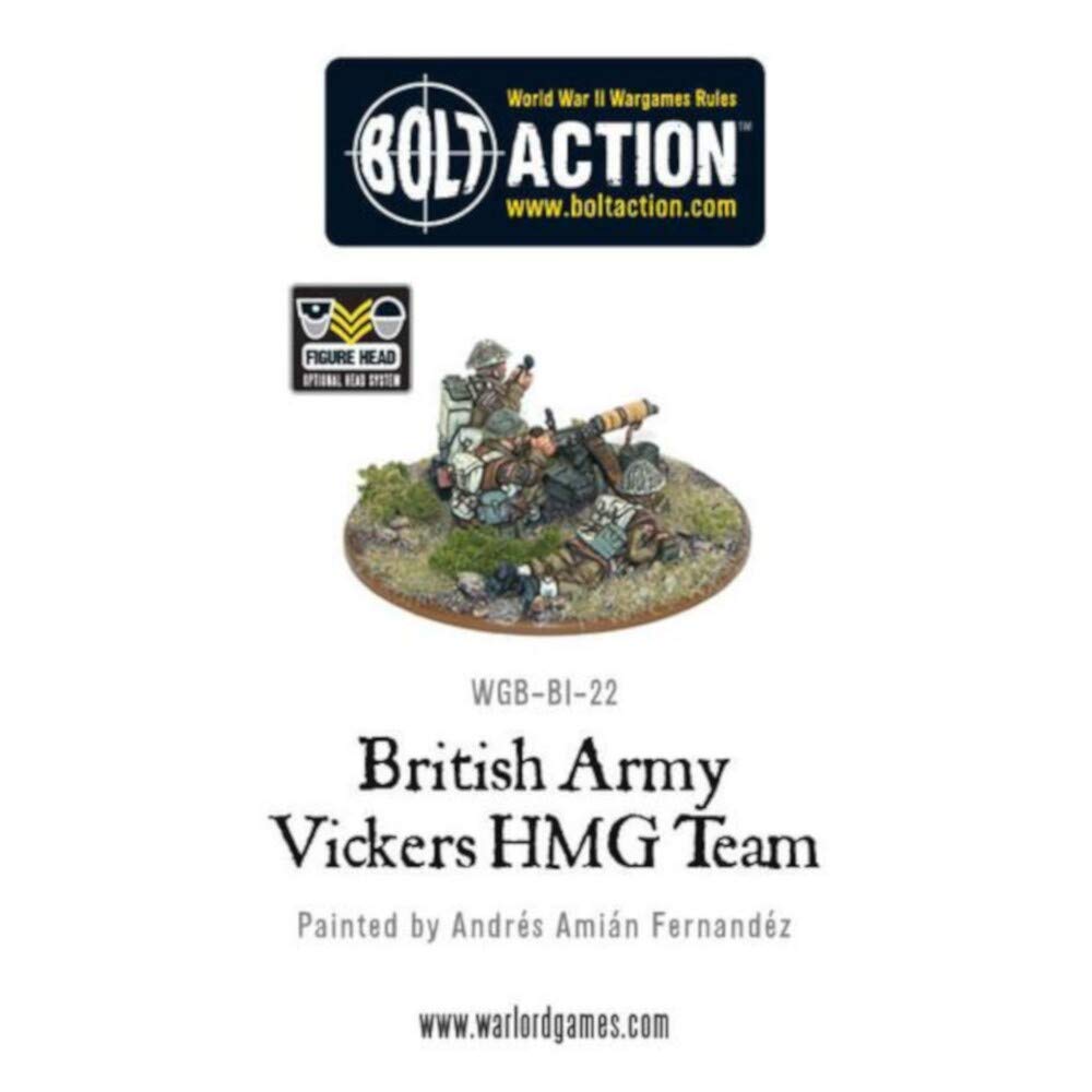Warlord Games WGB-BI-22 - Bolt Action - British Army Vickers MMG Team