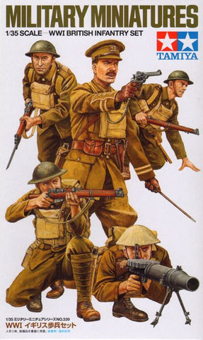 Tamiya 35339 - WWI British Infantry Set x 5 figs - 1:35