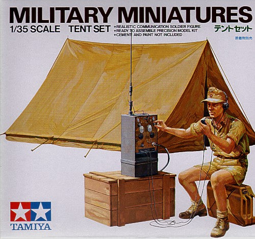 Tent Set and DAK/Afrika Korps radio op LTD Re-issue - 1:35 - Tamiya - 35074