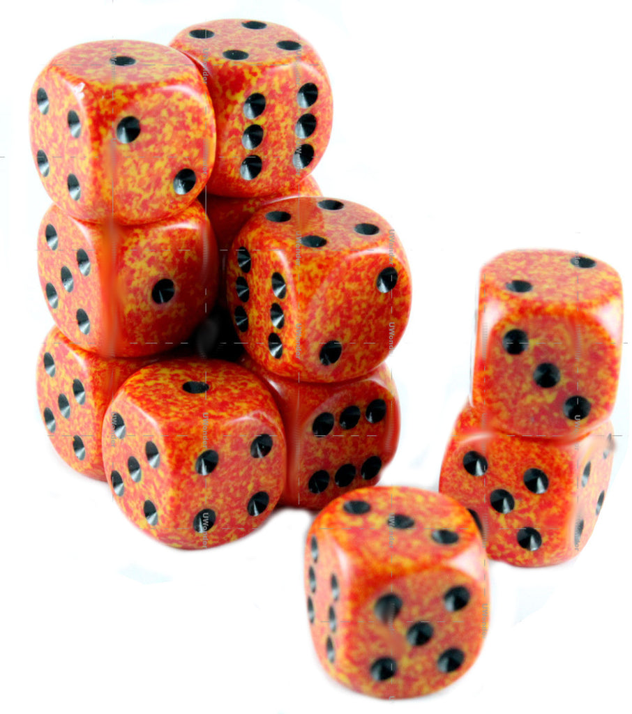 Chessex - 25703 - Fire - Dice Block (16mm)