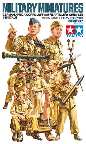 German DAK/Afrika Korps Luftwaffe Artillery crew set - 1:35 - Tamiya - 35343