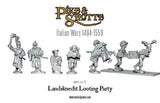 Landsknecht looting party - 28mm - Pike & Shotte - WGP-LS-37