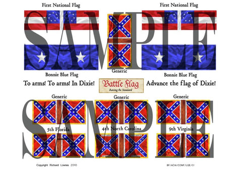 Confederate Flag - First National Flags (American Civil War) - 28mm