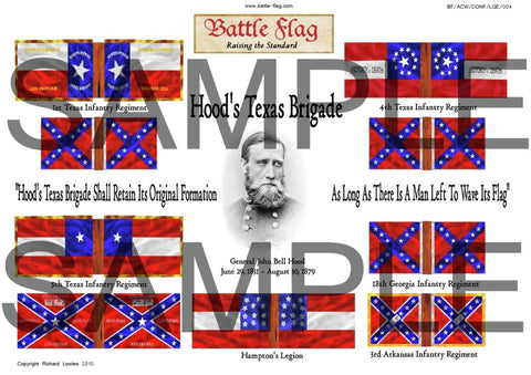 Confederate Flag - Hood's Texas Brigade (American Civil War) - 28mm