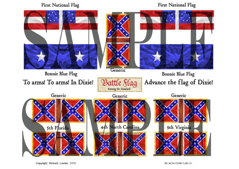 Confederate Flag - First National Flags (American Civil War) - 15mm