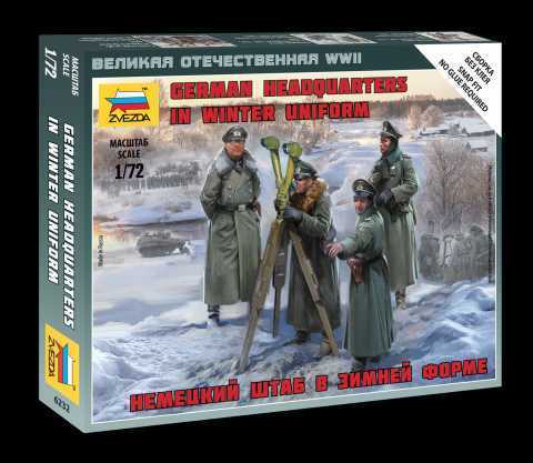 Zvezda - 6232 - German Headquarters in winter uniform - 1:72