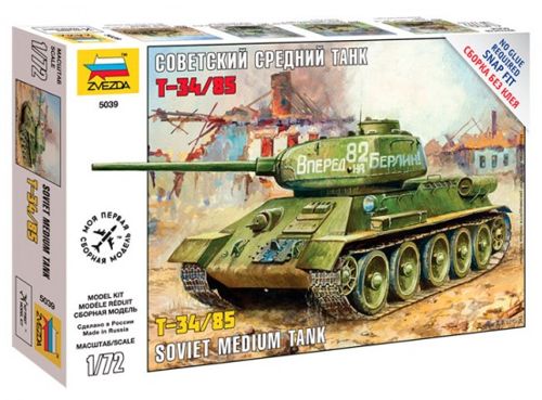 Zvezda - 5039 - Soviet T-34/85 Soviet Medium Tank - 1:72