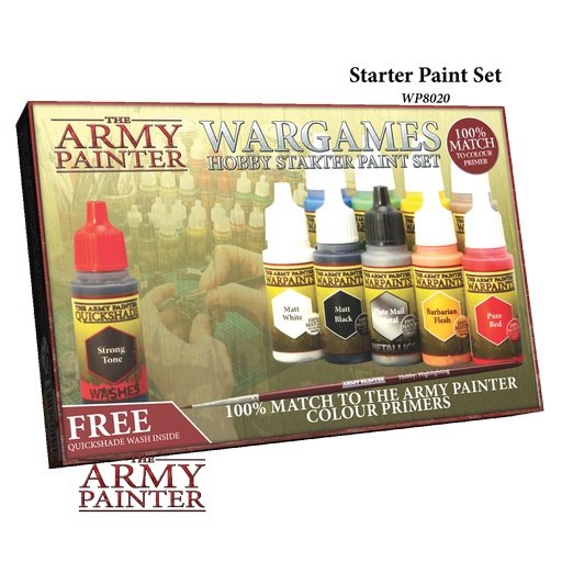 Wargames Hobby Starter Paint Set - The Army Painter - WP8020 - @