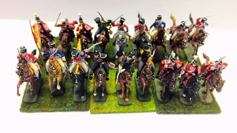 French 1st Regiment Hussars x 18 - 1:72 (HIGH PAINTED) - Italeri - 6008 - CP@