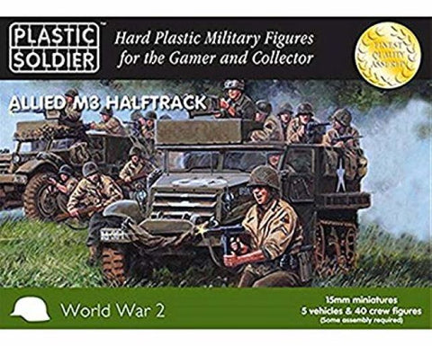 Allied M3 Halftrack - 15mm - Plastic Soldier - WW2V15016 - @