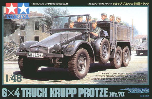 Tamiya TA32534 - Krupp-Protze 6 x 4 Kfz.70 - 1:48