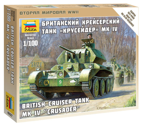 British tank A13 MK.II Cruiser MK.IV - 1:100 - Zvezda - 6227 - @