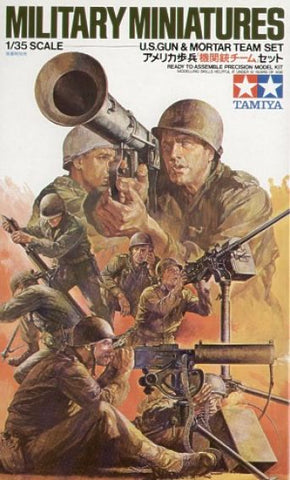 Tamiya - 35086 - 8 U.S. Machine Gun/Mortar Team - 1:35