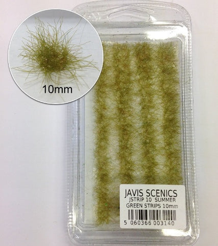 JAVIS - JSTRIP10 - Static Grass Strips - Summer Green 10mm
