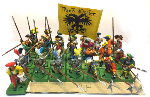 Landsknecht x27- 28mm - PAINTED - Mirliton - @