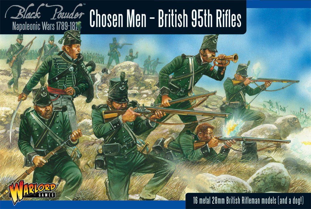 Chosen men - British 95th rifles - 28mm - Black Powder - WGN-BR-04