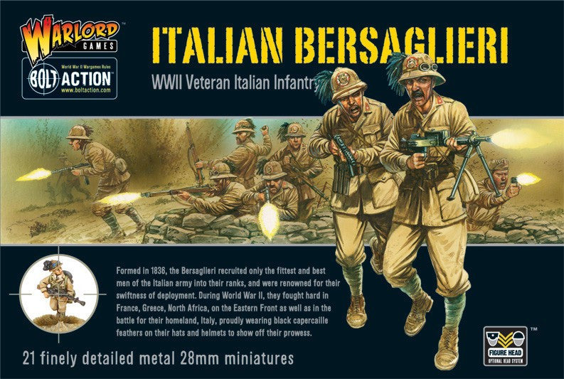 Italian bersaglieri (WWII Veteran Italian inf.) - 28mm - Bolt Action - WGBII01