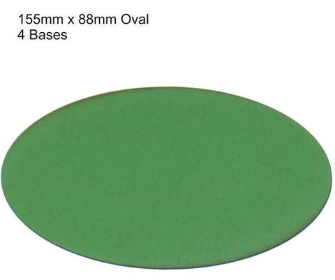 4GROUND - Green primed bases 155 x 88 mm (4) - PBG-15588O