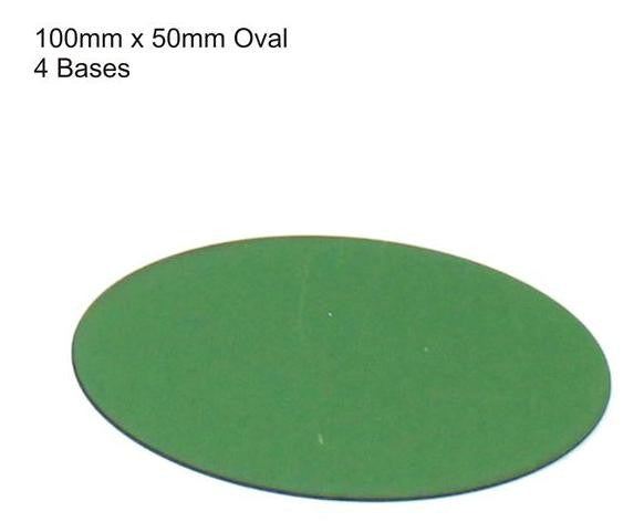 4GROUND - Green primed bases 100 x 50 mm (4) - PBG-10050O