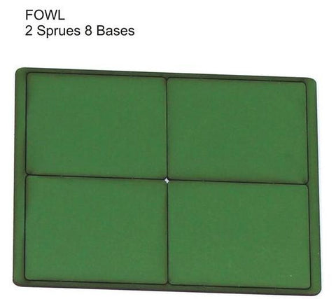 4GROUND - Green primed bases FOW Large (8) - PBG-FOWL