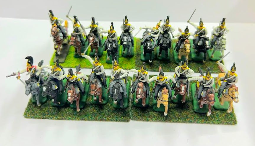 Russian Cuirassiers x 20 - 1:72 TYPE 1 (HIGH PAINTED) Hat - 8016 - CP@