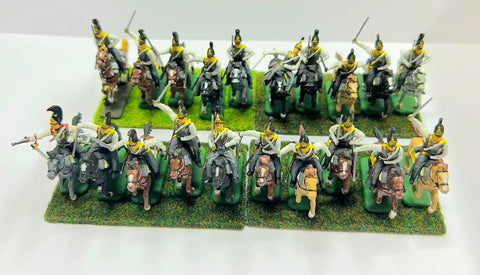Russian Cuirassiers x 20 - 1:72 TYPE 1 (HIGH PAINTED) Hat - 8016 - CP@