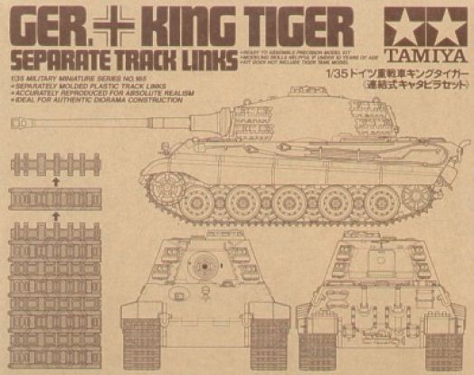 Tamiya 35165 - Pz.Kpfw.VI King Tiger Sd.Kfz.182 Track Links - 1:35