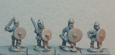 Baueda - Viking Bondi with Swords (8) - 15mm - VIK3