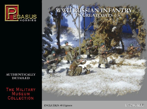 Russian infantry in greatcoats WWII - 1:72 - Pegasus - 7271 - @