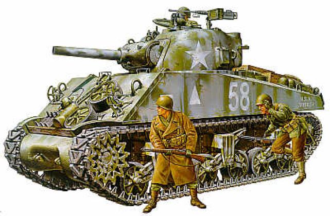 Tamiya 35251 - M4A3 Sherman 105mm - 1:35