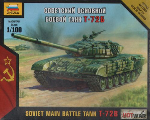Zvezda - 7400 - Soviet main battle tank T-72B - 1:100