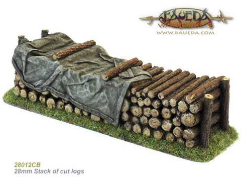 Stack of cut logs - Baueda - 28mm - 28012CB - @