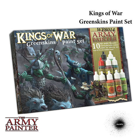 The Army Painter - WP8014 - WARPAINTS KINGS OF WAR GREENSKINS PAINT SET