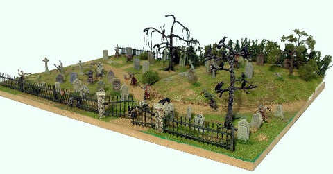 Renedra - GS1 - GRAVESTONES (42) + CROWS - 28mm