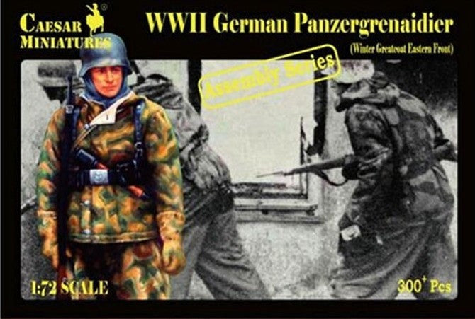 Caesar Miniatures - H7714 - German Panzergrenadiers Infantry (WWII) Winter Greatcoat 1:72