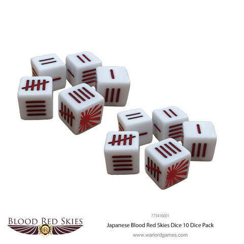 Japanese Blood Red Skies Dice (10) - Blood Red Skies - 773416001