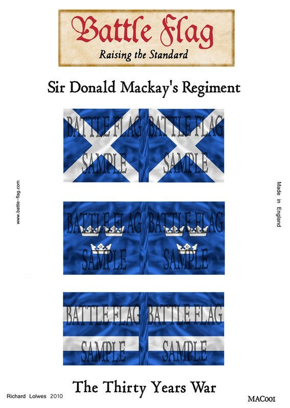 Battle Flag - Colonel Mackay's Regiment (Thirty Years War) - 28mm