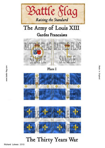 Battle Flag - The Army of Louis XIII (Gardes Francaises) Plate I (Thirty Years War) - 28mm