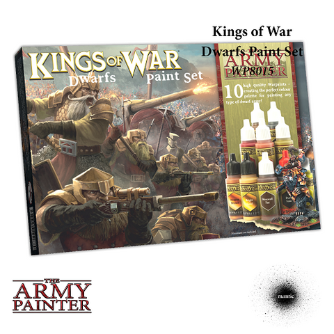 The Army Painter - WP8015 - WARPAINTS KINGS OF WAR DWARFS PAINT SET