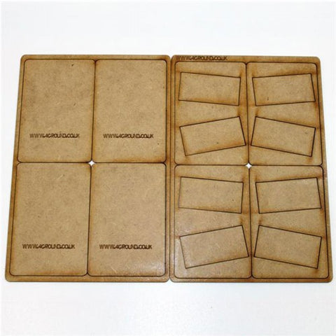 4GROUND - SBS-2550 - 25mm x 50mm Skirmish Slot Base Movement Tray
