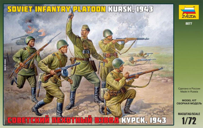 Soviet infantry platoon Kursk, 1943 - 1:72 - Zvezda - 8077